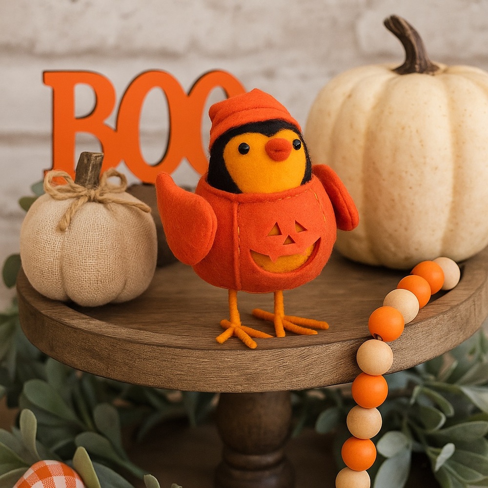 Target Gourdo Hyde and Eek! Pumpkin Halloween 2017 Jack o Lantern Bird featherly